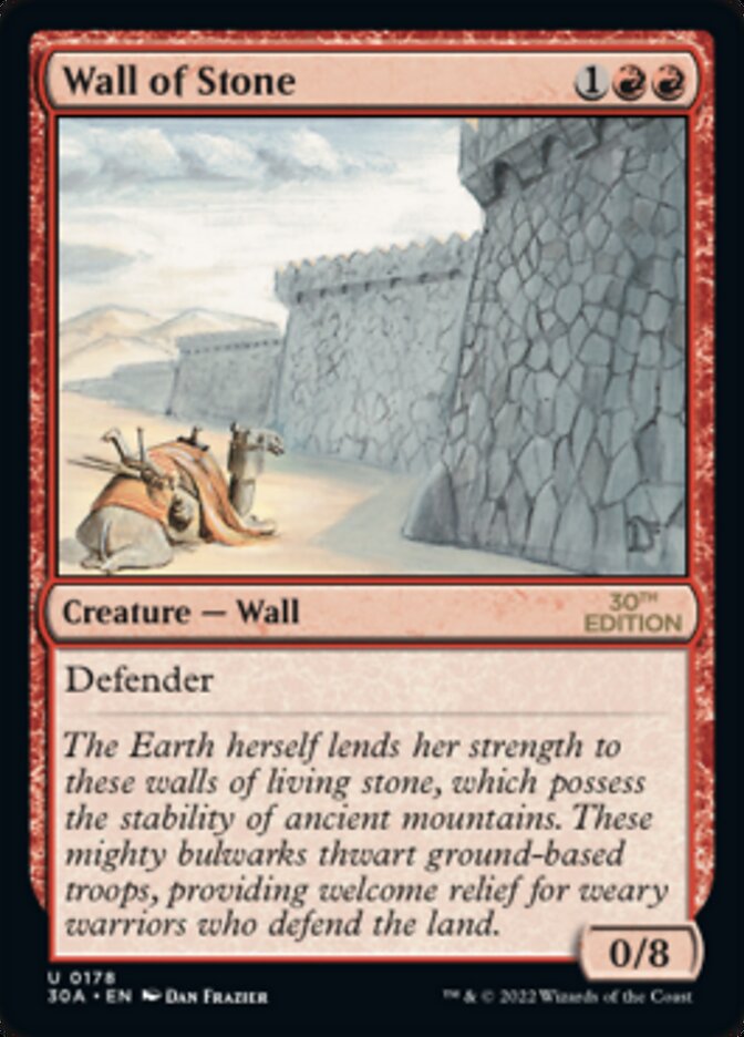 Wall of Stone (178) - 30th Anniversary Edition