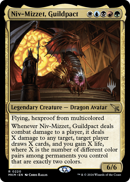 Niv-Mizzet, Guildpact (Promo Pack) [Murders at Karlov Manor Promos] Foil