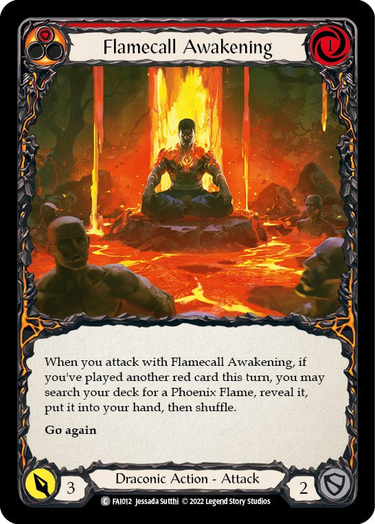 Flamecall Awakening [FAI012] (Uprising Fai Blitz Deck) | Silver Goblin