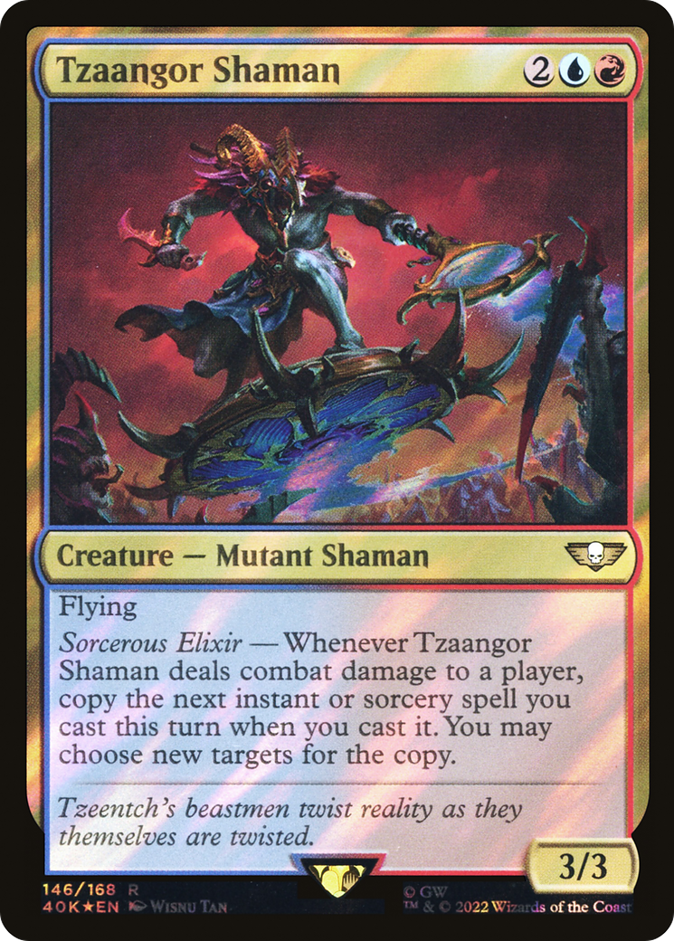 Tzaangor Shaman (146) Surge Foil - Warhammer 40,000 Commander