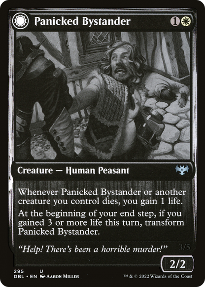 Panicked Bystander (295) Foil - Innistrad: Double Feature