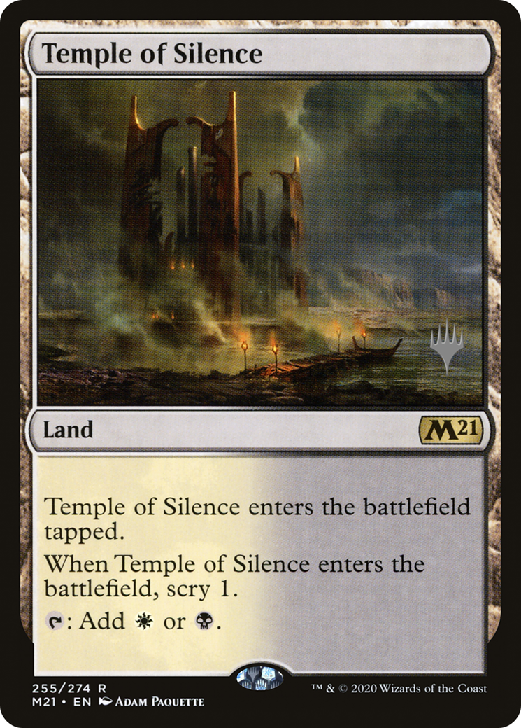 Temple of Silence (Promo Pack) [Core Set 2021 Promos] Foil