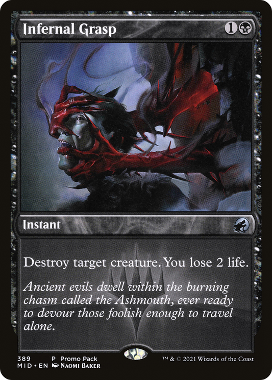Infernal Grasp (Promo Pack) [Innistrad: Midnight Hunt Promos] Foil