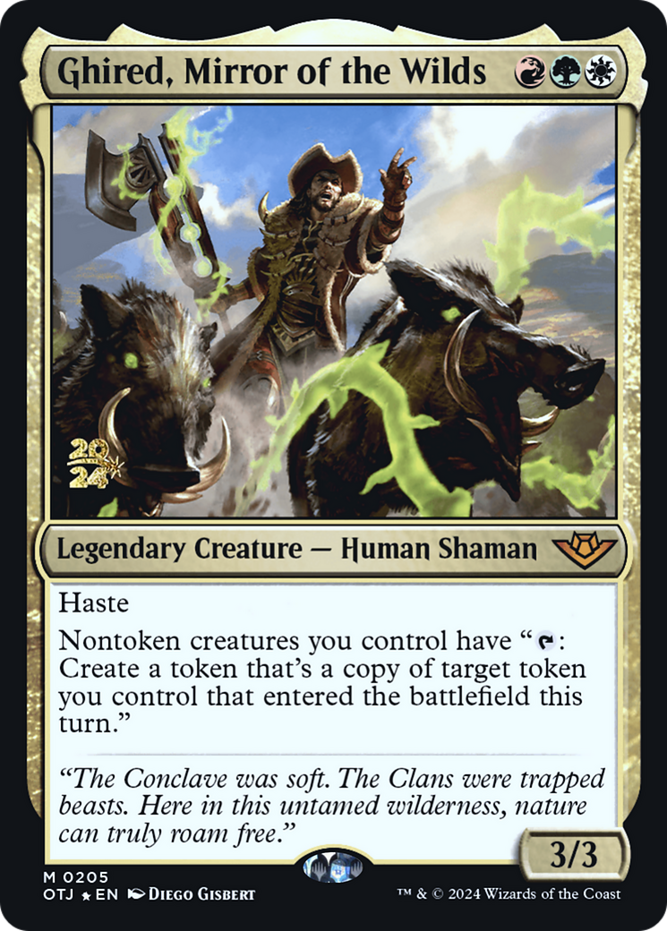Ghired, Mirror of the Wilds (205) Foil - Outlaws of Thunder Junction Promos