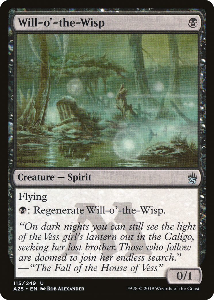 Will-o'-the-Wisp (115) Foil - Masters 25