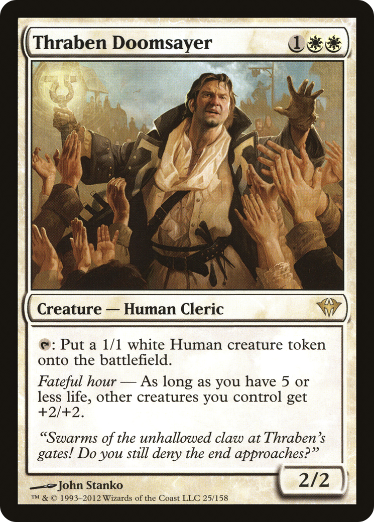 Thraben Doomsayer (025) Foil - Dark Ascension