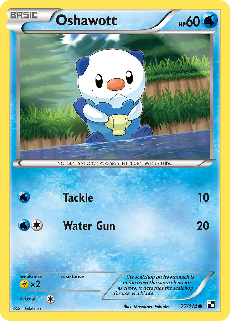 Oshawott (27/114) [Alternate Art Promos] | Silver Goblin