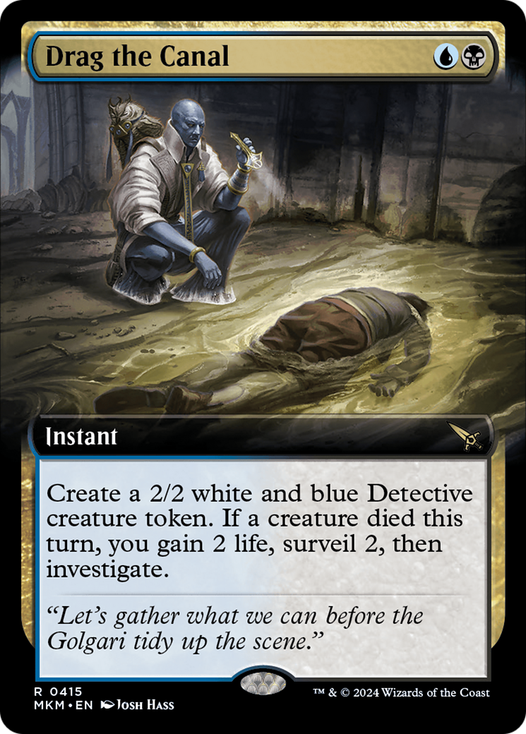 Drag the Canal (Extended Art) (415) Foil - Murders at Karlov Manor