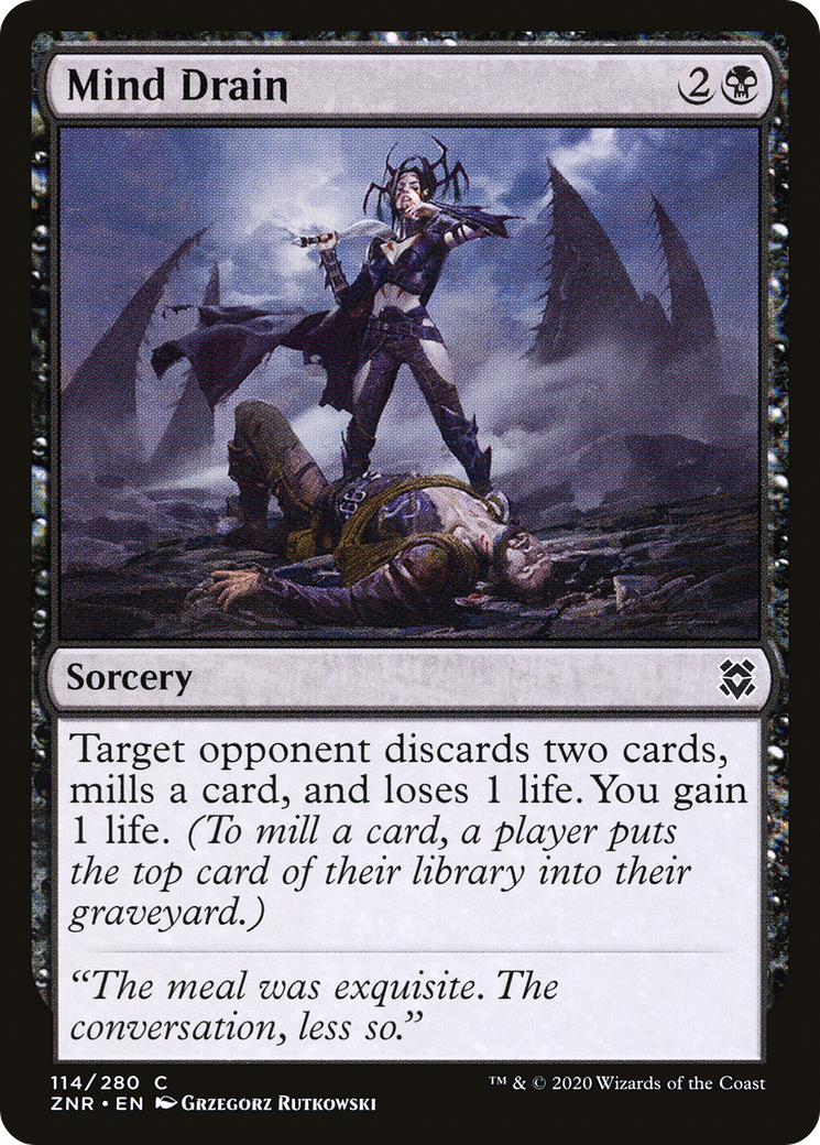 Mind Drain (114) Foil - Zendikar Rising