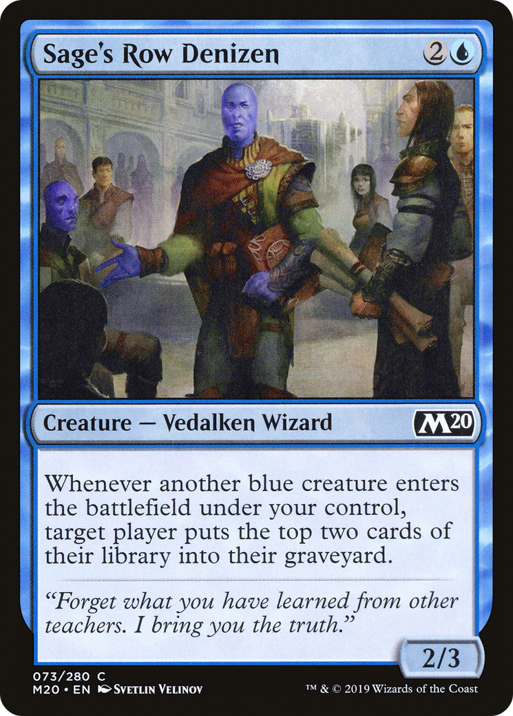Sage's Row Denizen (073) - Core Set 2020