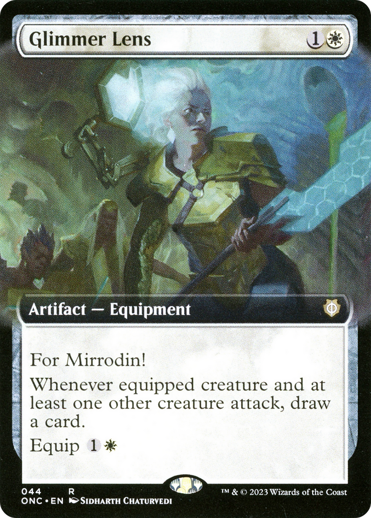 Glimmer Lens (Extended Art) (044) - Phyrexia: All Will Be One Commander