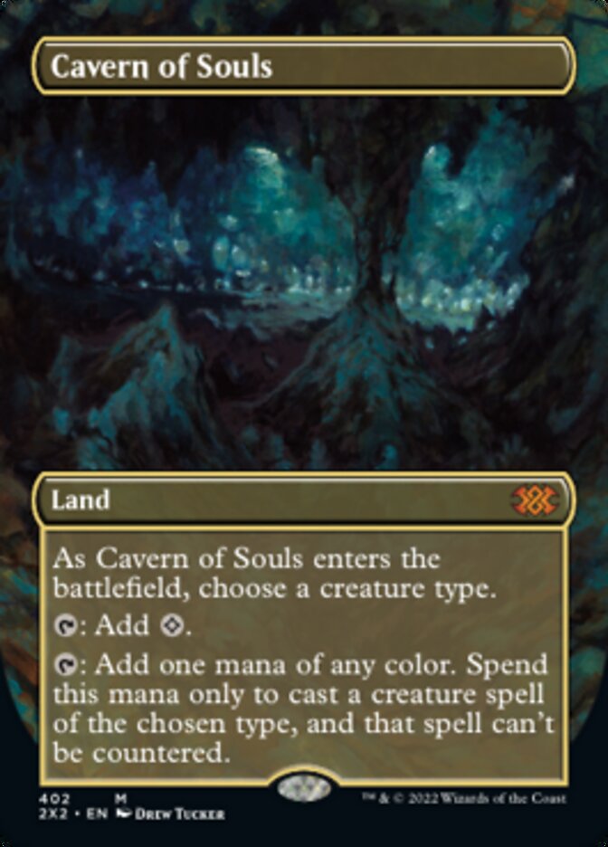 Cavern of Souls (Borderless Alternate Art) [Double Masters 2022] | Silver Goblin