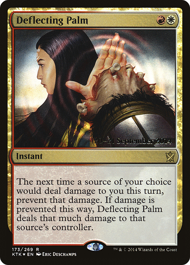 Deflecting Palm (173s) Foil - Khans of Tarkir Promos