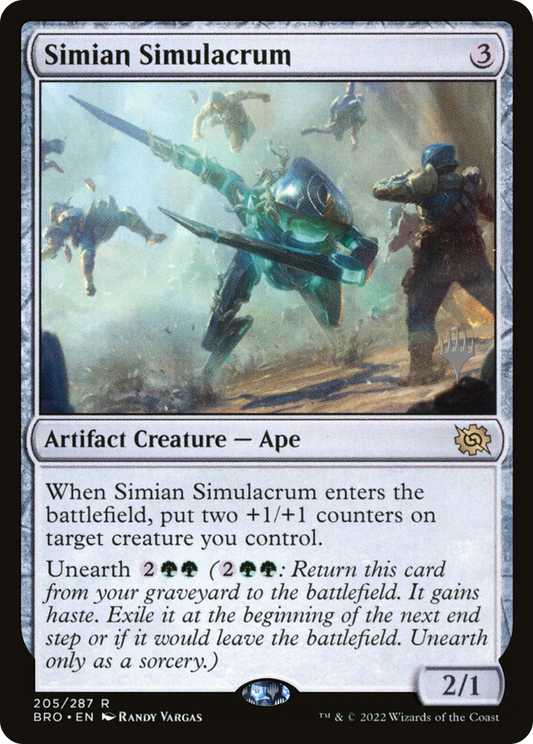 Simian Simulacrum (205) Foil - The Brothers' War Promos