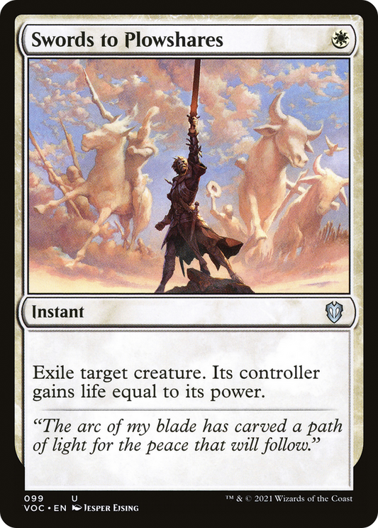 Swords to Plowshares (099) - Crimson Vow Commander