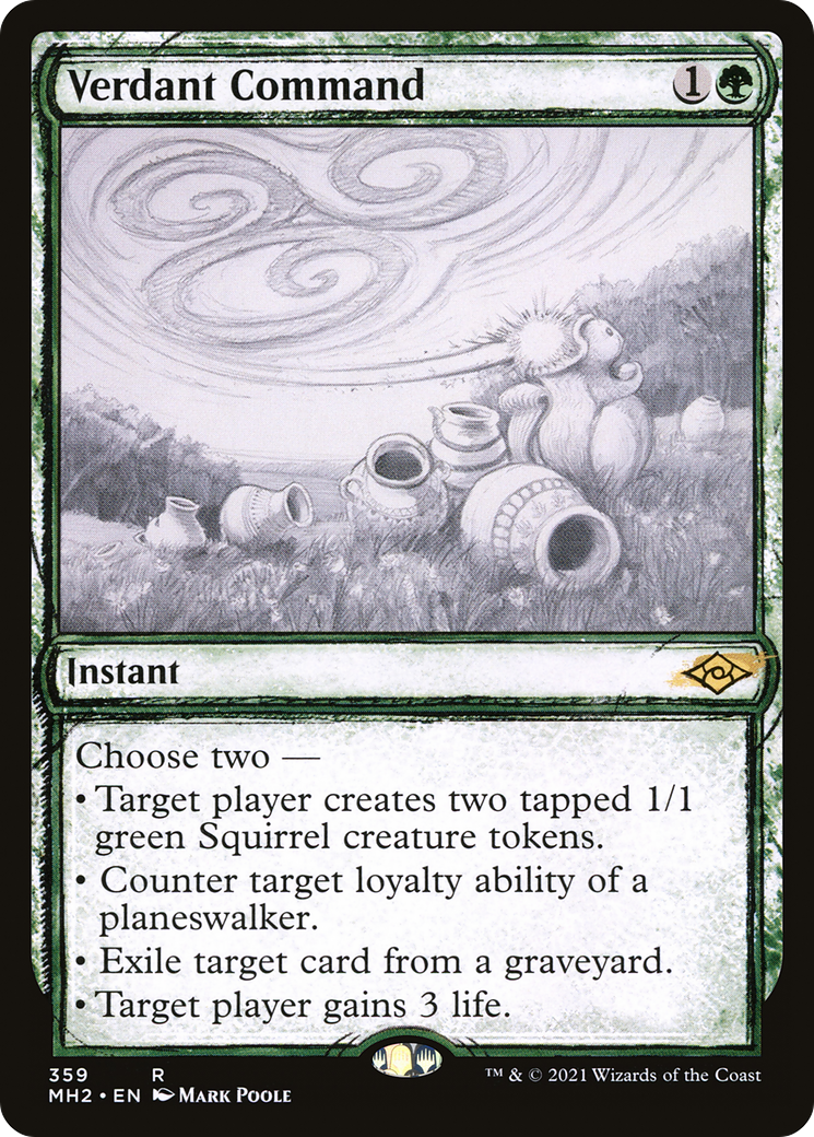 Verdant Command (Showcase) (359) Foil - Modern Horizons 2