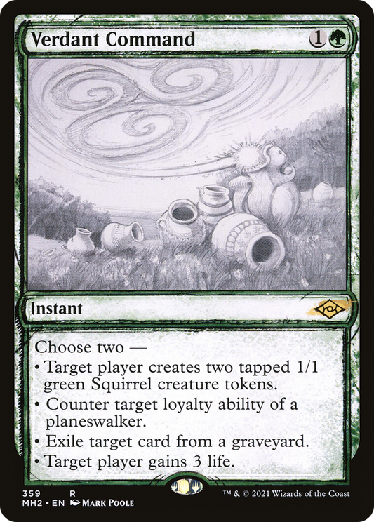 Verdant Command (Showcase) (359) Foil - Modern Horizons 2