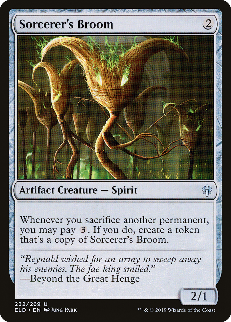 Sorcerer's Broom [Throne of Eldraine] Foil