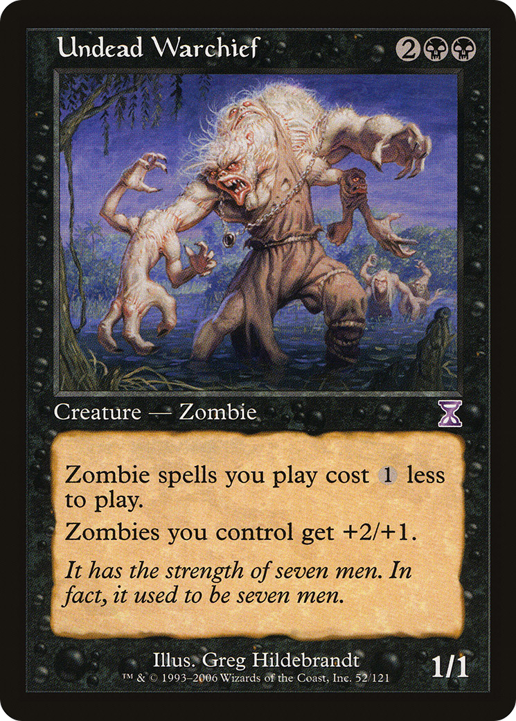 Undead Warchief (Retro) (052) Foil - Time Spiral Timeshifted