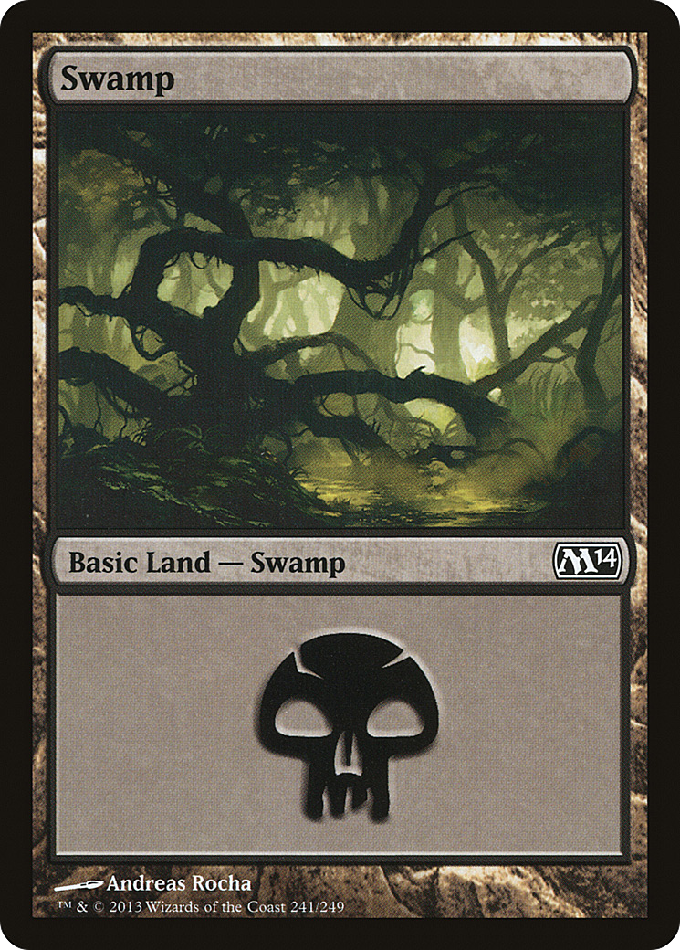 Swamp (241) Foil - Magic 2014