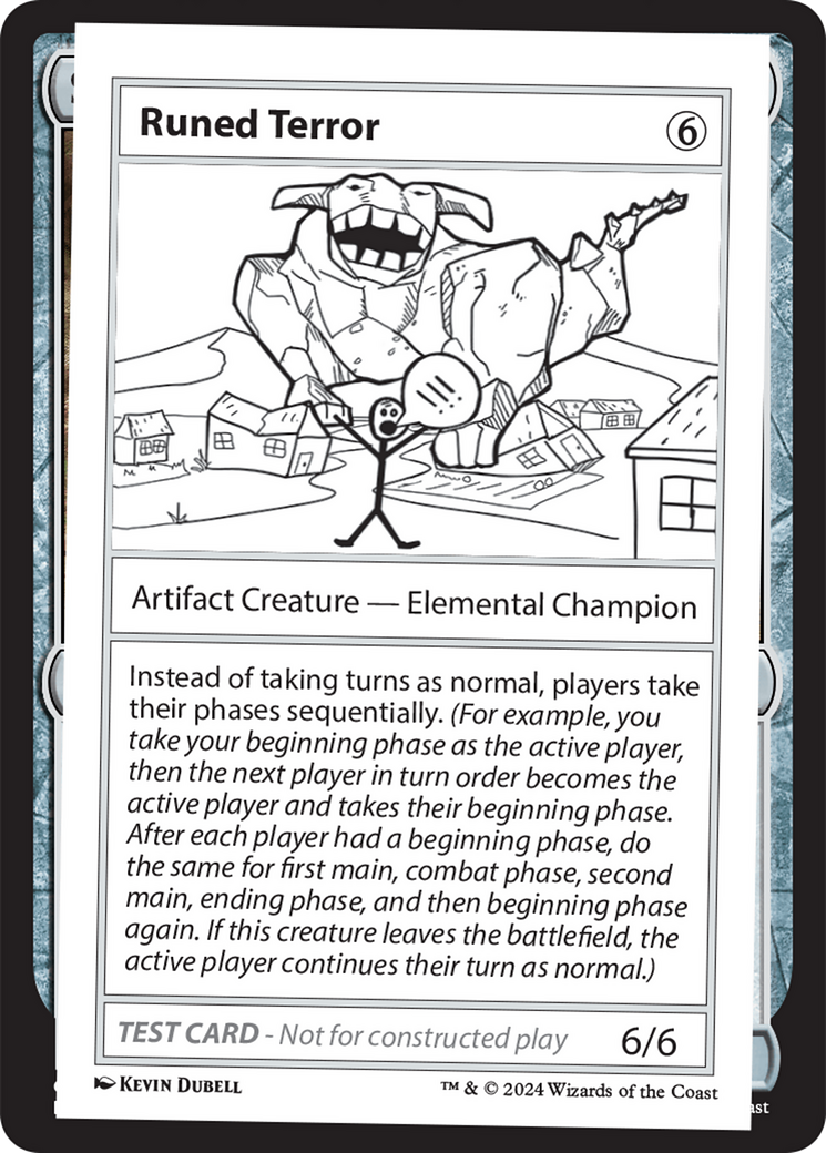 Runed Terror [Mystery Booster 2 Playtest Cards] | Silver Goblin