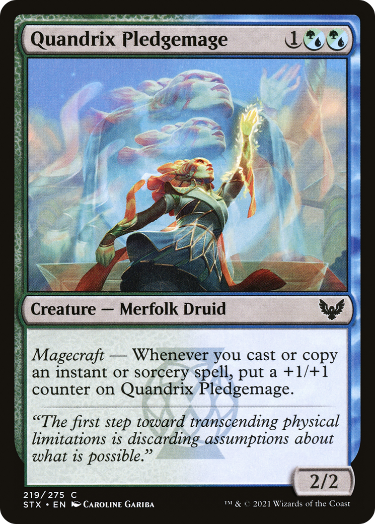 Quandrix Pledgemage (219) Foil - Strixhaven: School of Mages