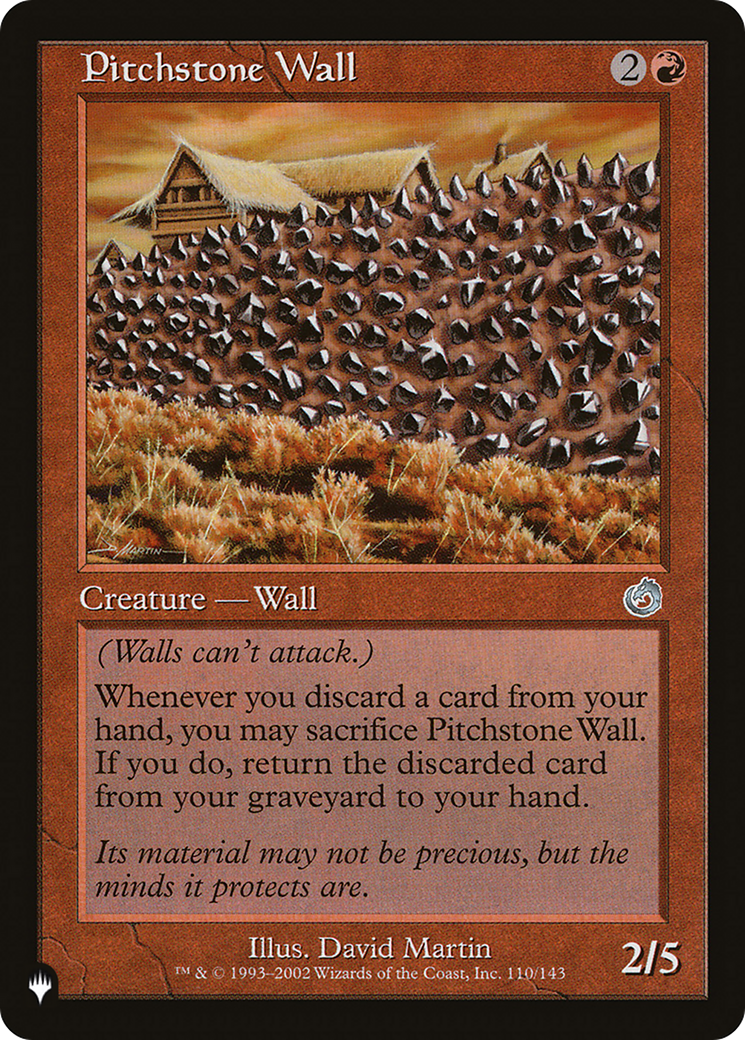 Pitchstone Wall (Retro) (TOR-110) - The List