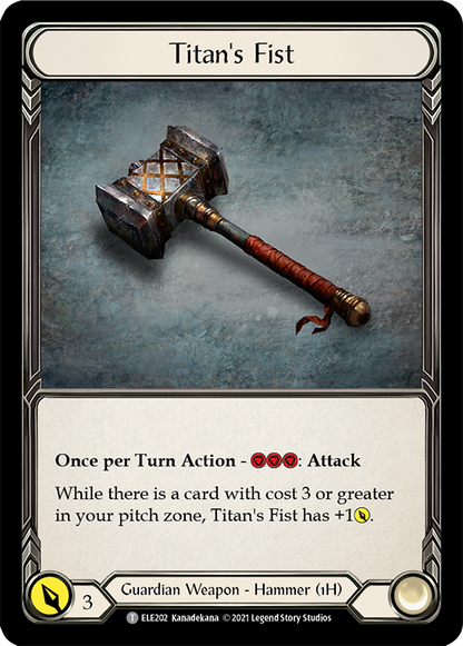 Embodiment of Lightning // Titan's Fist (ELE110) 1st Edition  - Tales of Aria