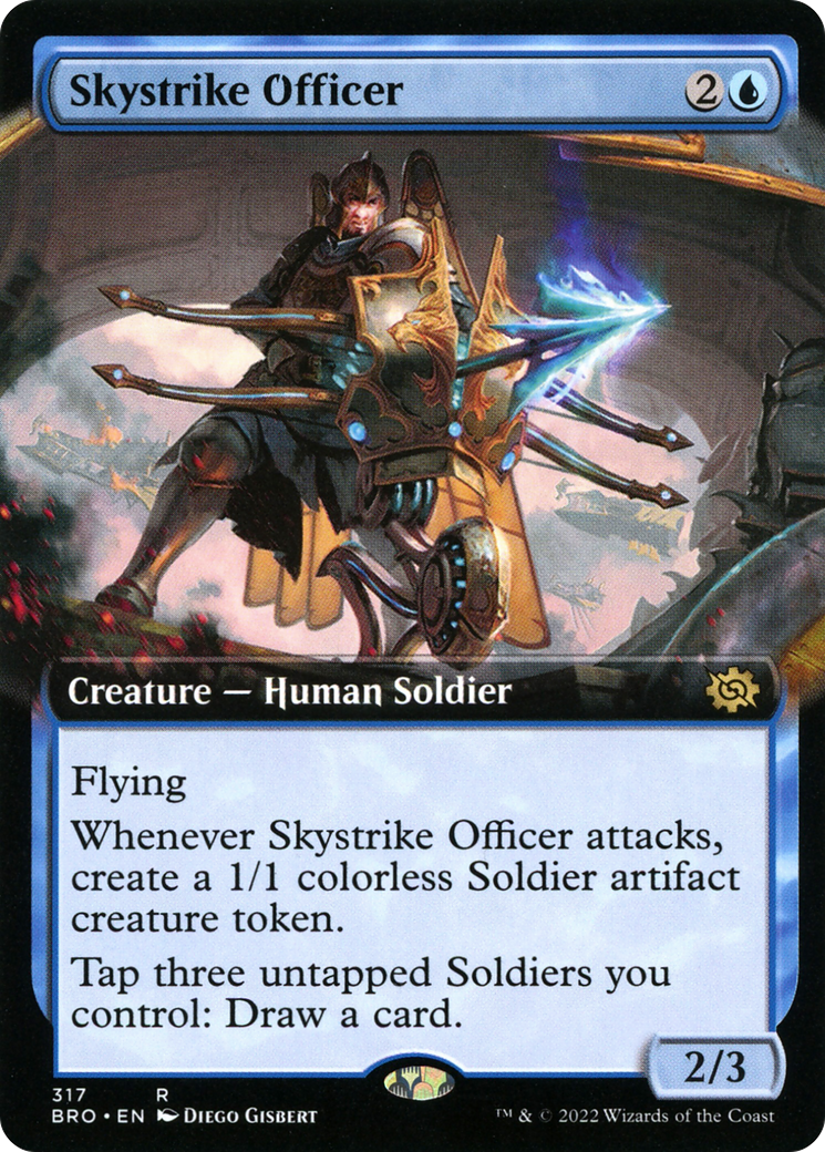 Skystrike Officer (Extended Art) (317) - The Brothers' War