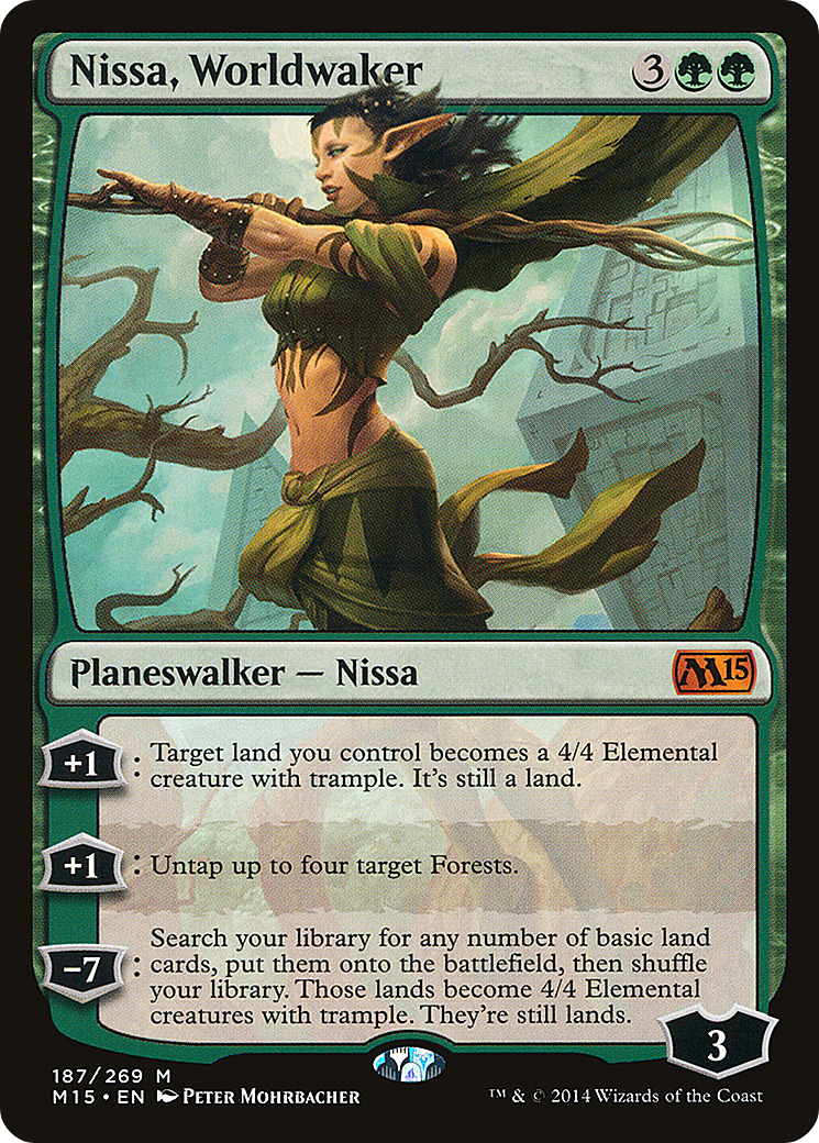 Nissa, Worldwaker (187) Foil - Magic 2015