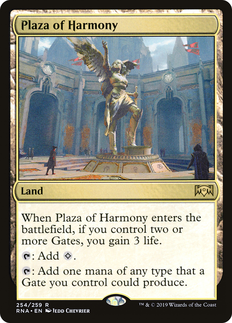 Plaza of Harmony (254) Foil - Ravnica Allegiance