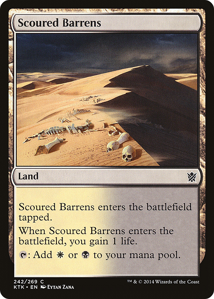 Scoured Barrens (242) Foil - Khans of Tarkir
