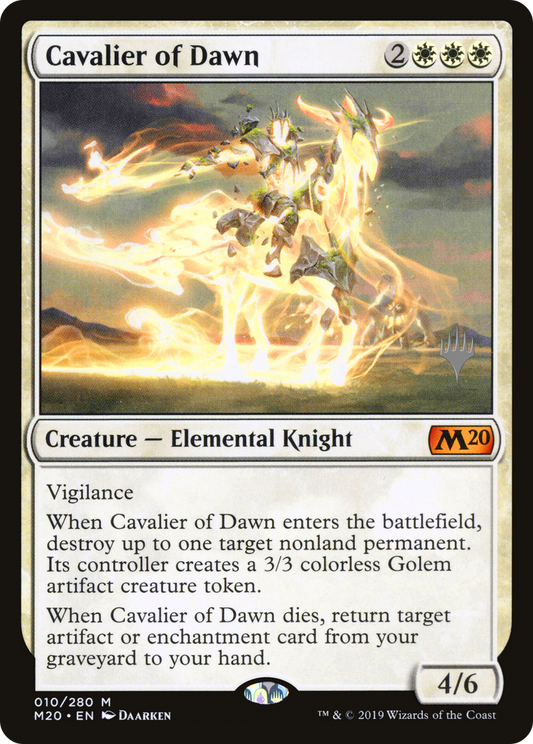Cavalier of Dawn (Promo Pack) [Core Set 2020 Promos] Foil