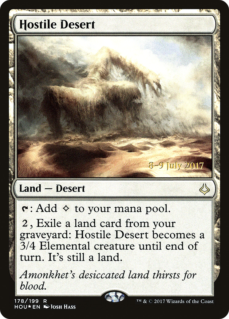 Hostile Desert (178) Foil - Hour of Devastation Promos