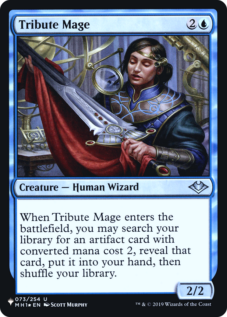 Tribute Mage (073) Foil - The List