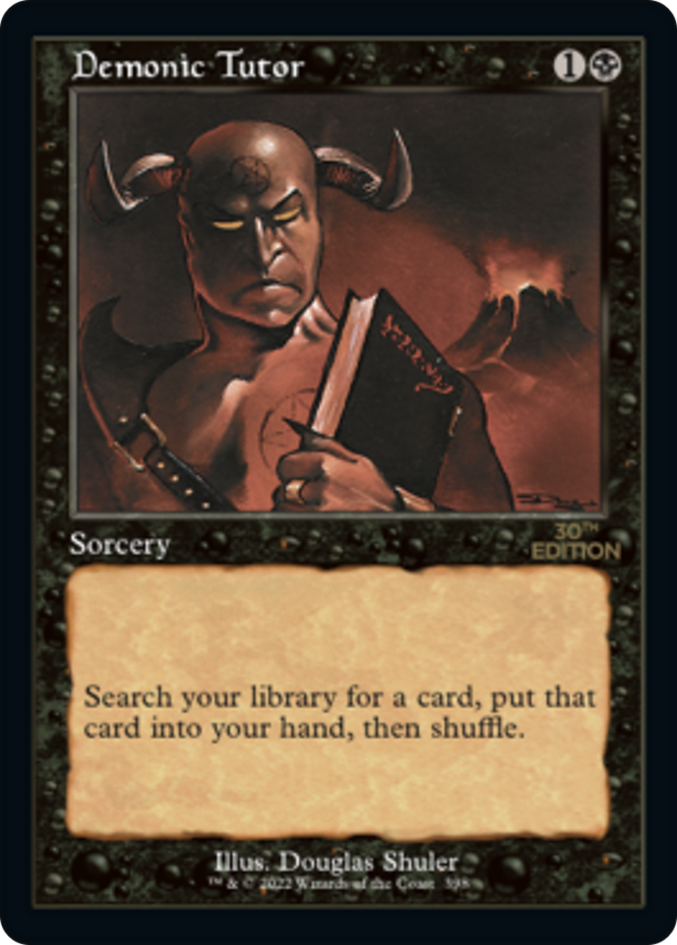 Demonic Tutor (Retro) (398) - 30th Anniversary Edition