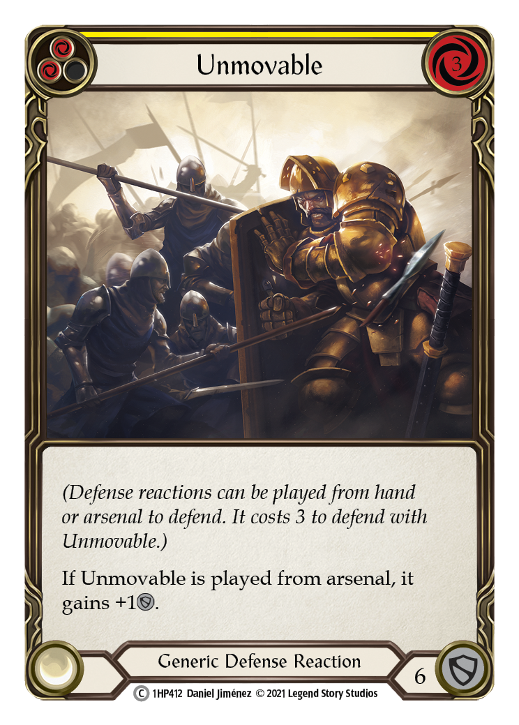 Unmovable (Yellow) [1HP412] (History Pack 1) | Silver Goblin