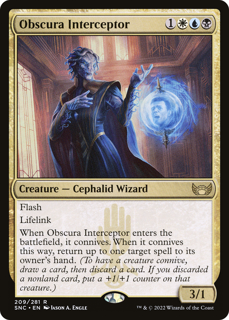 Obscura Interceptor (209) Foil - Streets of New Capenna