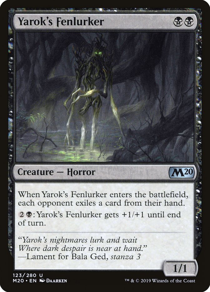 Yarok's Fenlurker [Core Set 2020] | Silver Goblin