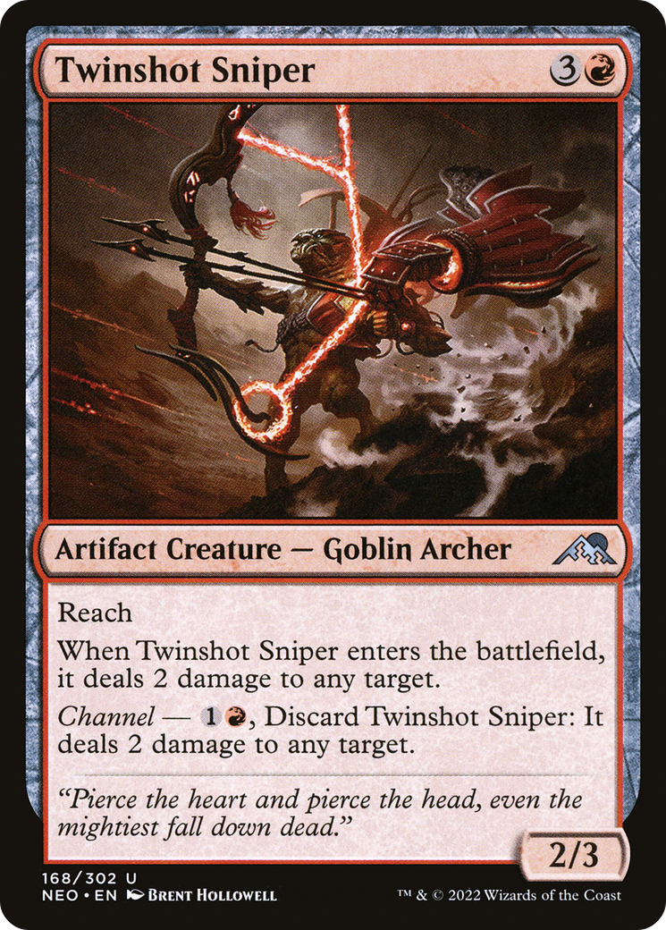 Twinshot Sniper (168) - Kamigawa: Neon Dynasty