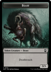 Beast (0010) // Shapeshifter (0008) Double-Sided Token [Modern Horizons 3 Commander Tokens] | Silver Goblin