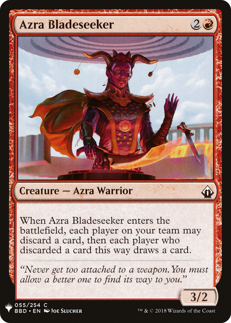 Azra Bladeseeker (BBD-55) - The List