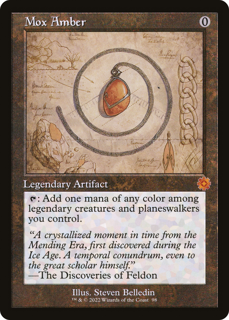 Mox Amber (Retro) (098) Foil - The Brothers' War Retro Artifacts