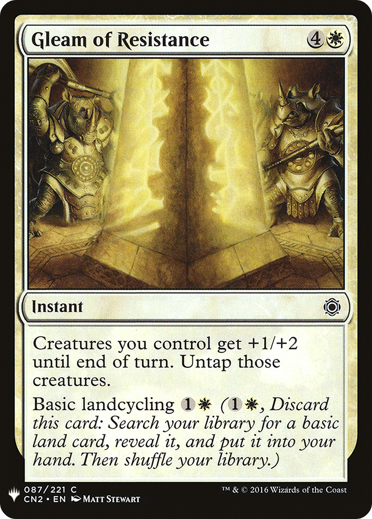 Gleam of Resistance (CN2-87) - The List