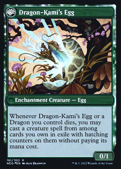 The Dragon-Kami Reborn (181) Foil - Kamigawa: Neon Dynasty Promos