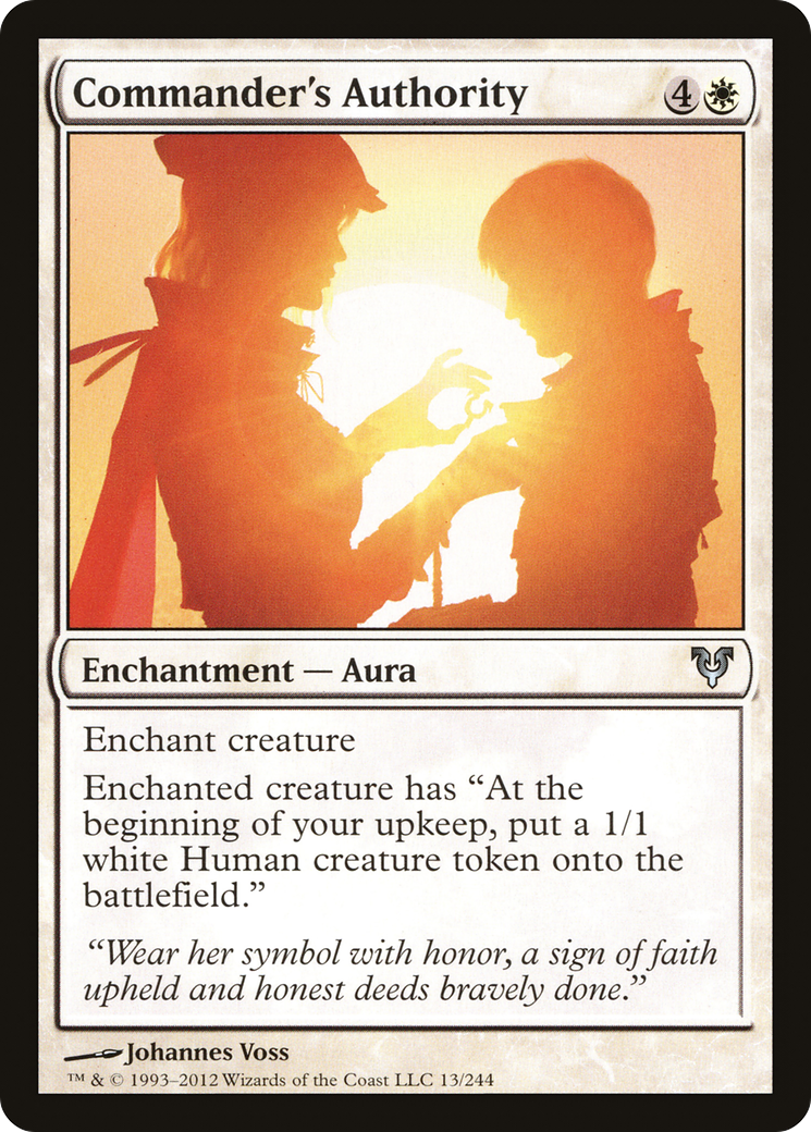 Commander's Authority (013) Foil - Avacyn Restored