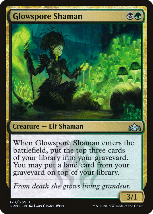 Glowspore Shaman [Guilds of Ravnica] Foil