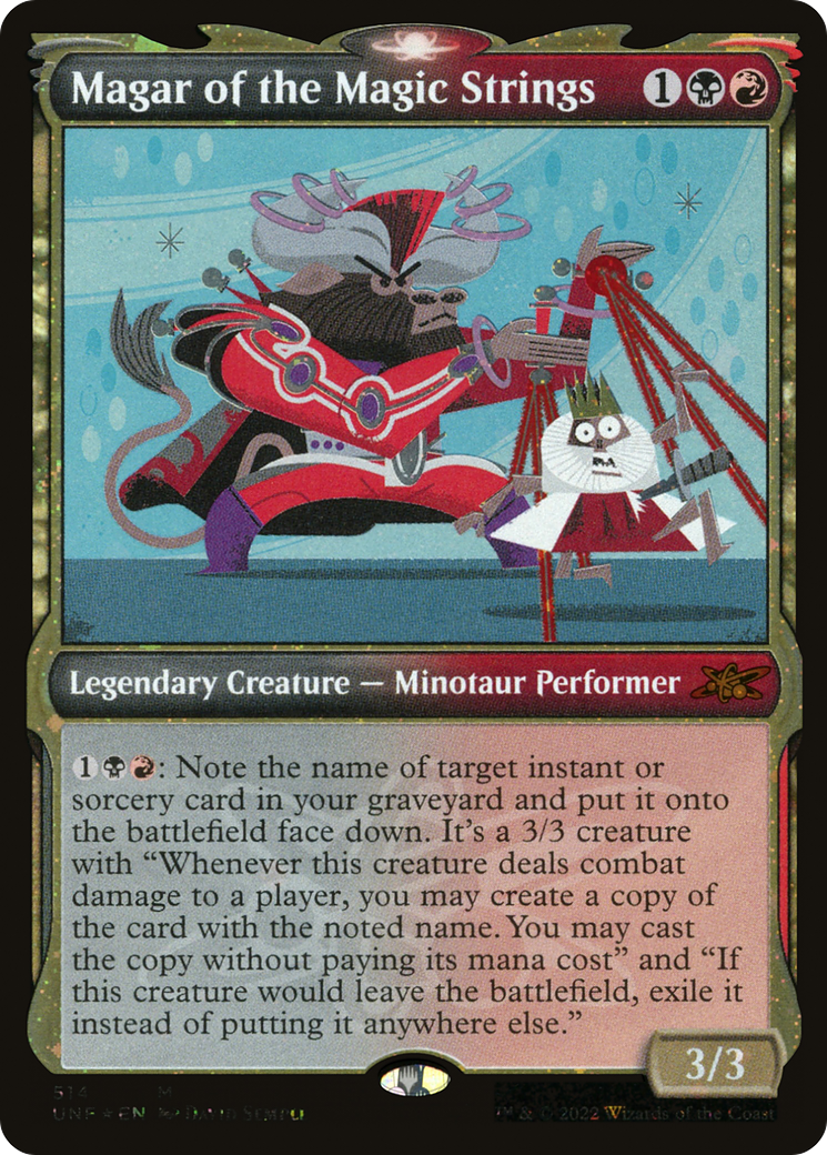 Magar of the Magic Strings (Showcase) (Galaxy Foil) (Showcase) (514) Foil - Unfinity
