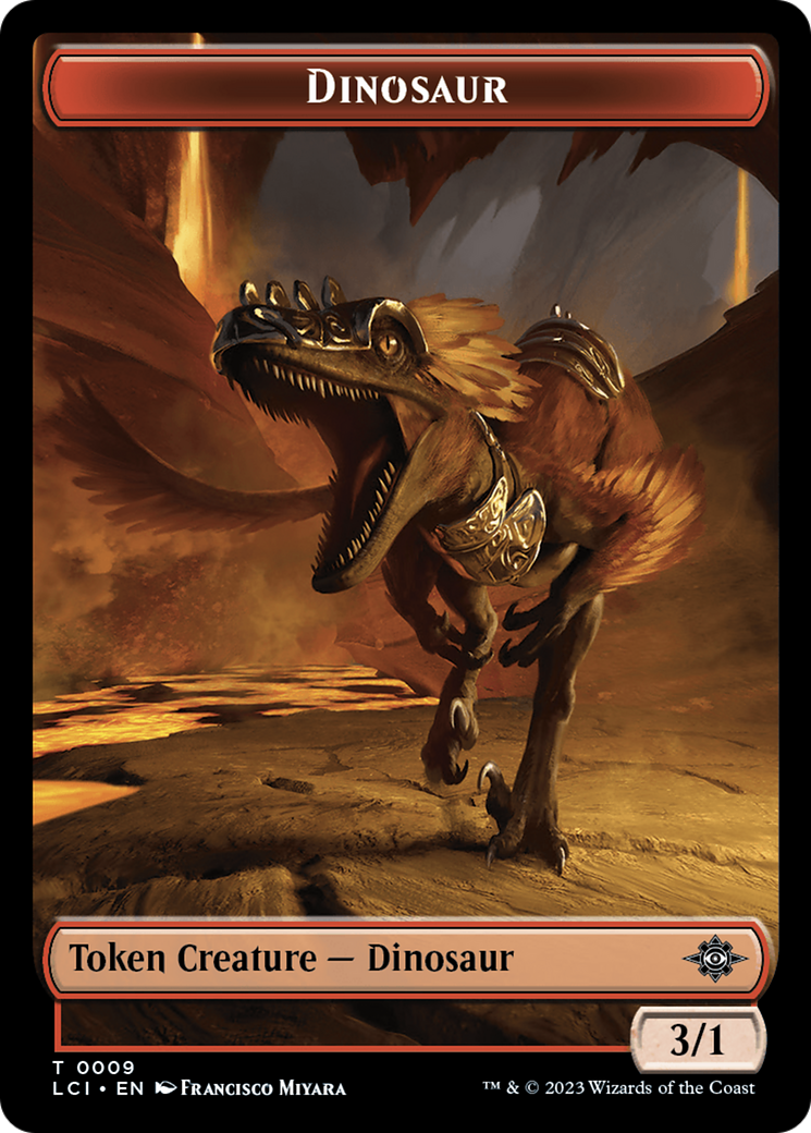 Vampire // Dinosaur (0009) Double-Sided Token [The Lost Caverns of Ixalan Tokens] | Silver Goblin
