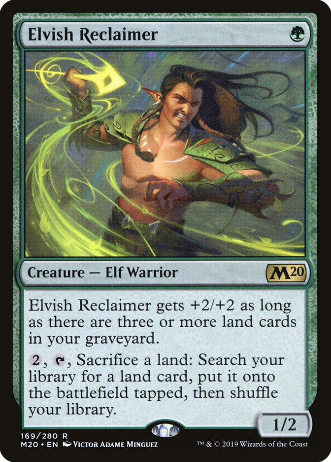 Elvish Reclaimer [Core Set 2020] | Silver Goblin